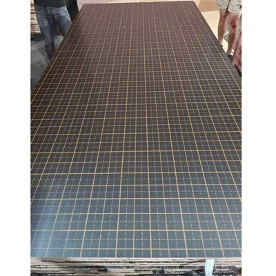 Madera contrachapada de la película marrón con línea de ingeniería